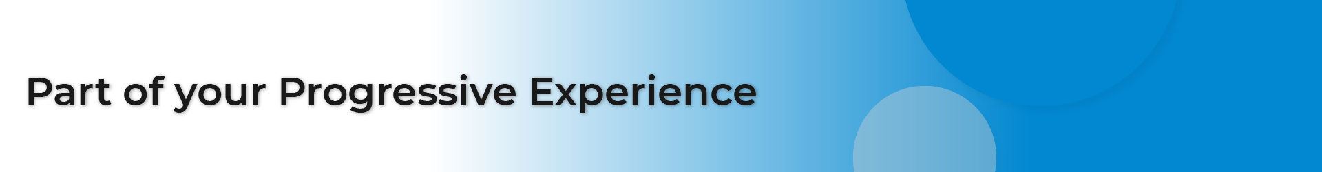 Progressive Experience Event Banner - Website